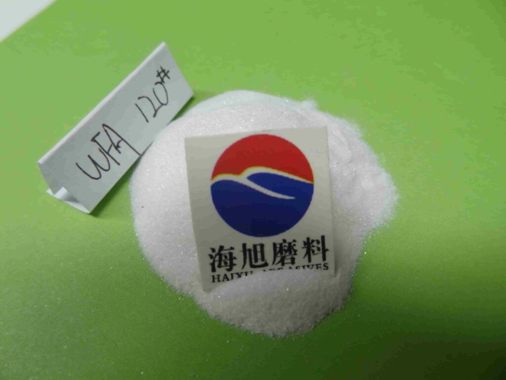 ألومينا بيضاء منصهرة F120 لتقشير البشرة الدقيق -1-White Fused Alumina-Haixu Abrasives